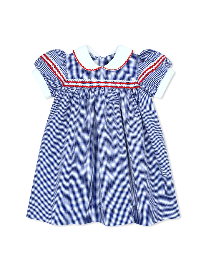 Lullaby Set Kendall Dress, Riley Royal Minigingham