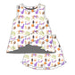 Three Little Ducks Rosie Ruffle Top with Sadie Claire Shorts--Game Day Tiger Paws