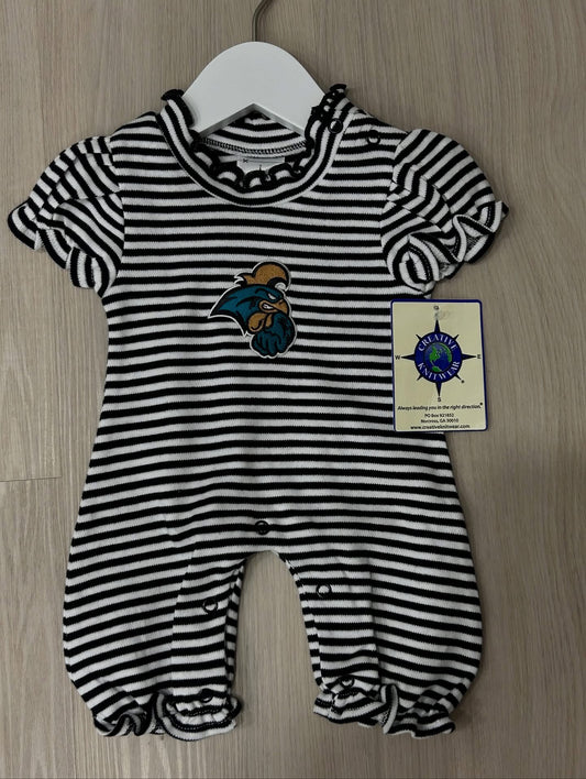 Creative Knitwear Stripe Bubble Romper