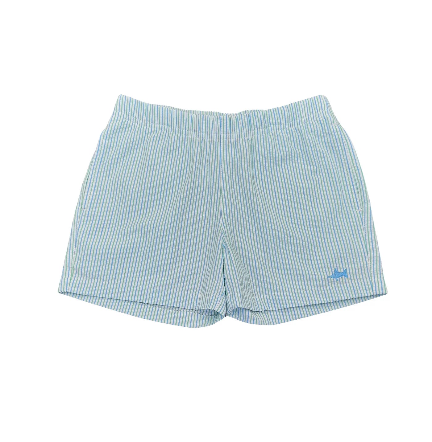 Saltwater Boys Company Naples Seersucker Shorts--Coastal