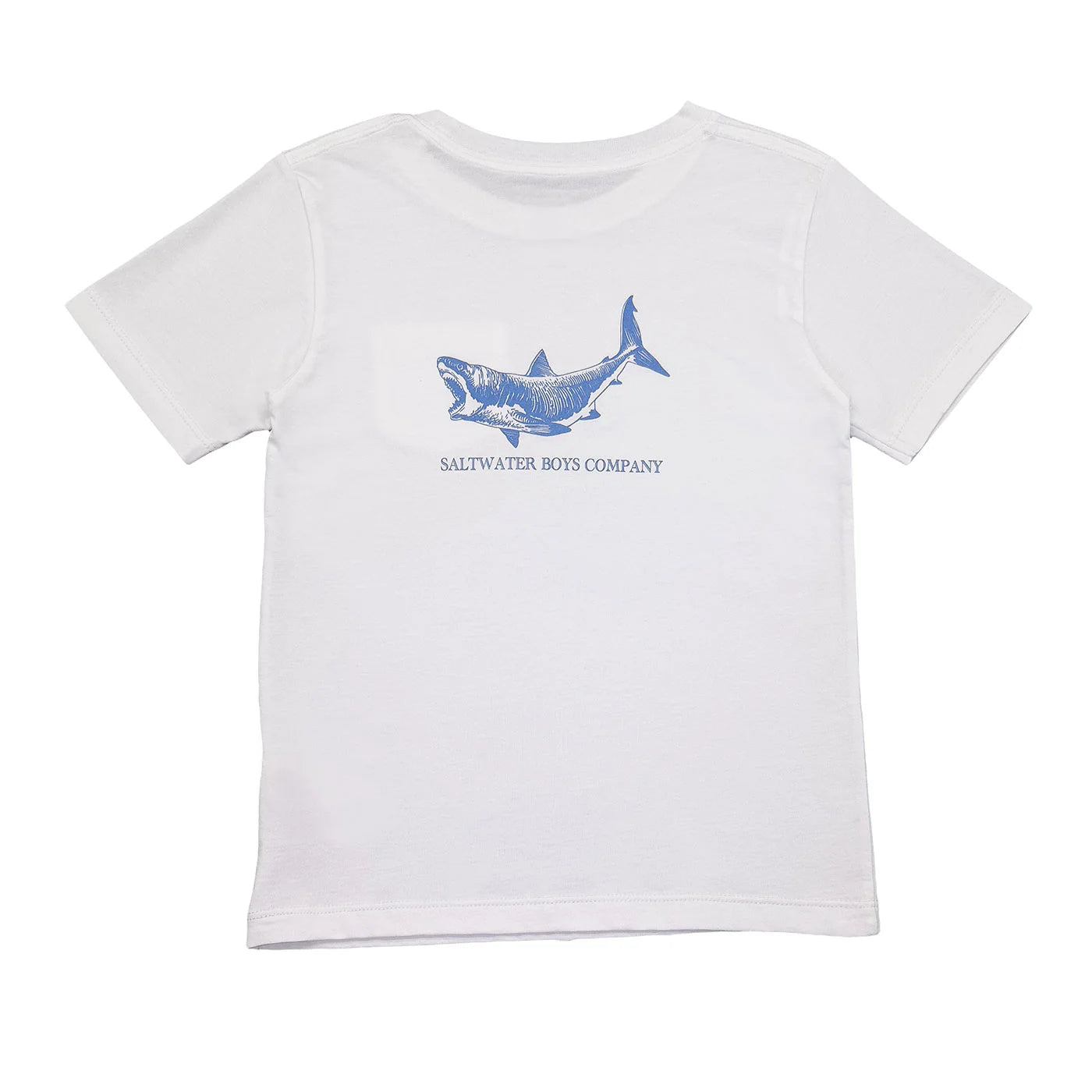 Saltwater Boys Company White Great White Short Sleeve Graphic T-Shirt