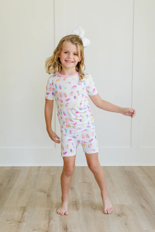 Sweet Bay Clothing Popsicle Two-Piece Short Pajama Set