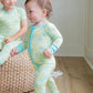 Sweet Bay Clothing Yellow/Blue Crab Zipper Onesie