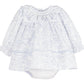 Sophie and Lucas Frosty Floral Scallop Ruffle Float, Blue