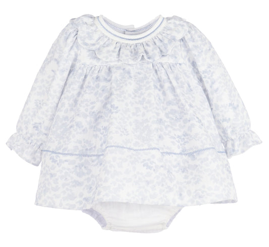 Sophie and Lucas Frosty Floral Scallop Ruffle Float, Blue