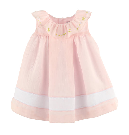 Sophie and Lucas Daisy Chain Ruffle Dress, Pink