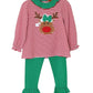Millie Jay Reindeer Applique Ruffle Pant Set