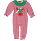 Millie Jay Reindeer Applique Girls Romper