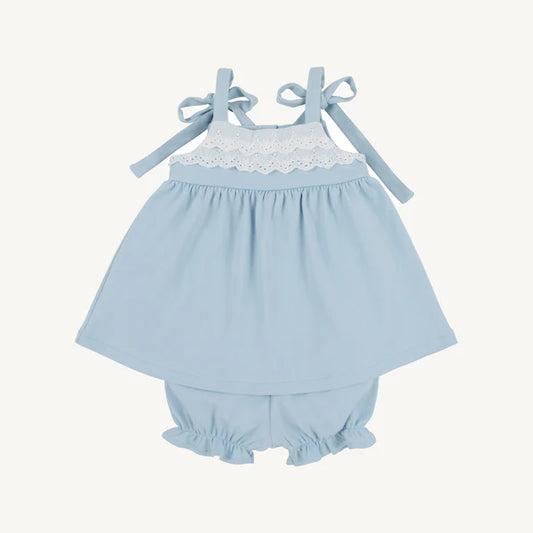 Beaufort Bonnet Idabelle Bloomer Set--Buckhead Blue
