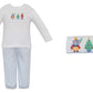 Petit Bebe Light Blue Stripe Smocked Nutcracker Boy's Pants Set