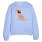 Little English Intarsia Sweater--Seated Lab