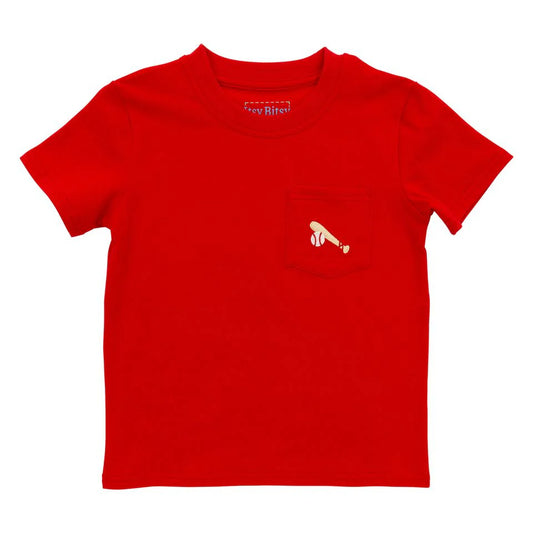 Itsy Bitsy Pocket Tee--Baseball