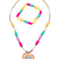 Great Pretenders Rainbow Love Necklace and Bracelet Set