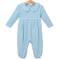 Trotter Street Joseph Romper--Light Blue