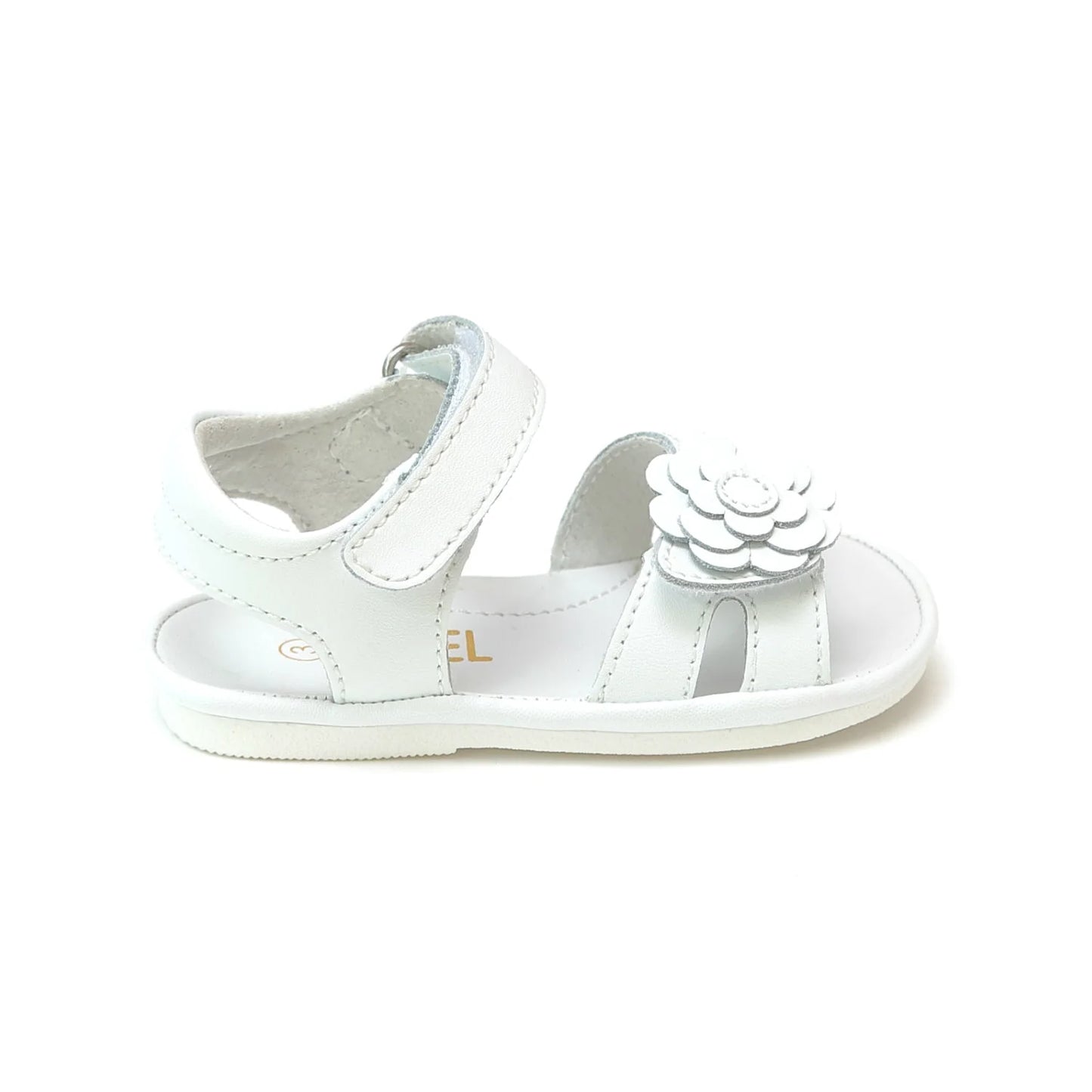 L'Amour Shoes Mila Flower Cutout Sandal (Baby)