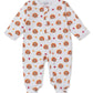 Kissy Kissy Turkey Team Footie with Zipper Print