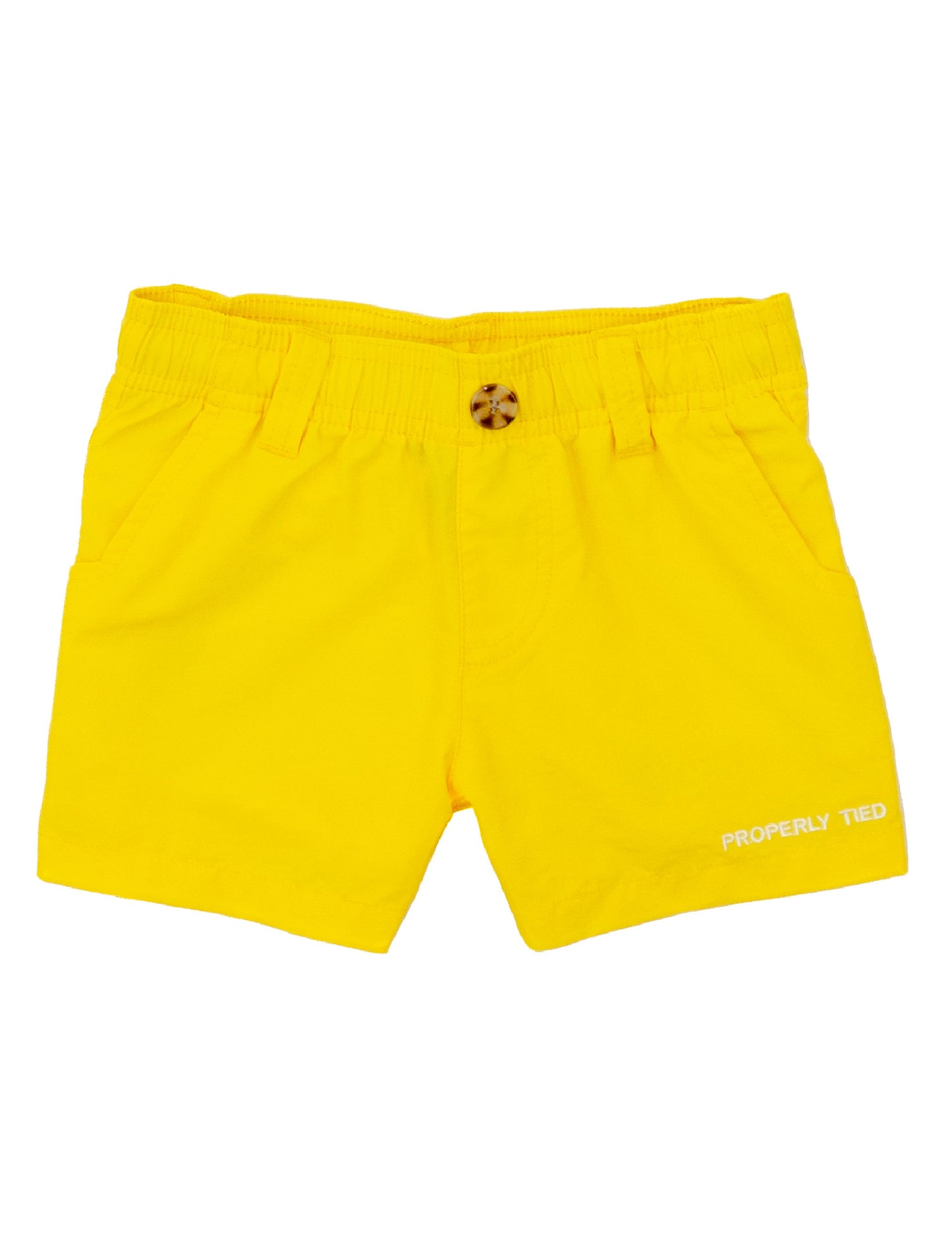 Properly Tied Boys Mallard Short--Lemon
