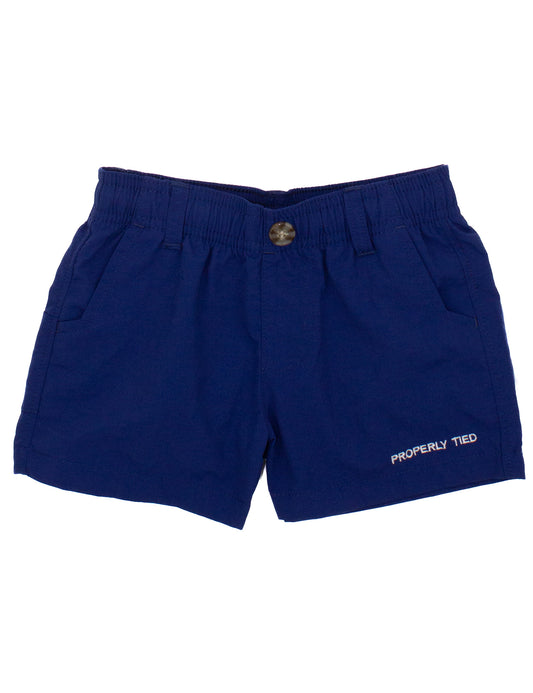 Properly Tied Boys Mallard Short--Marine Navy