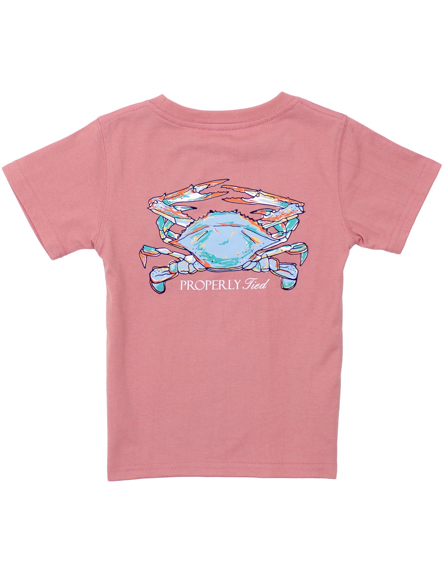 Properly Tied Boys Claws Short Sleeve-- Salmon