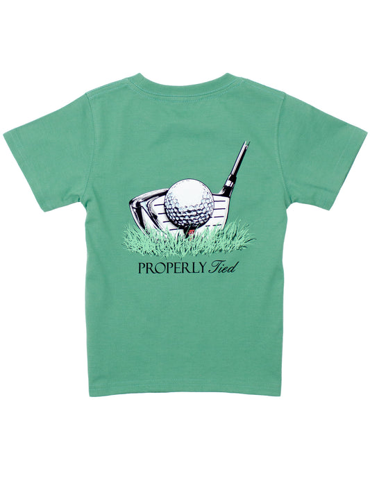 Properly Tied Boys Driver Short Sleeve T-Shirt-- Ivy