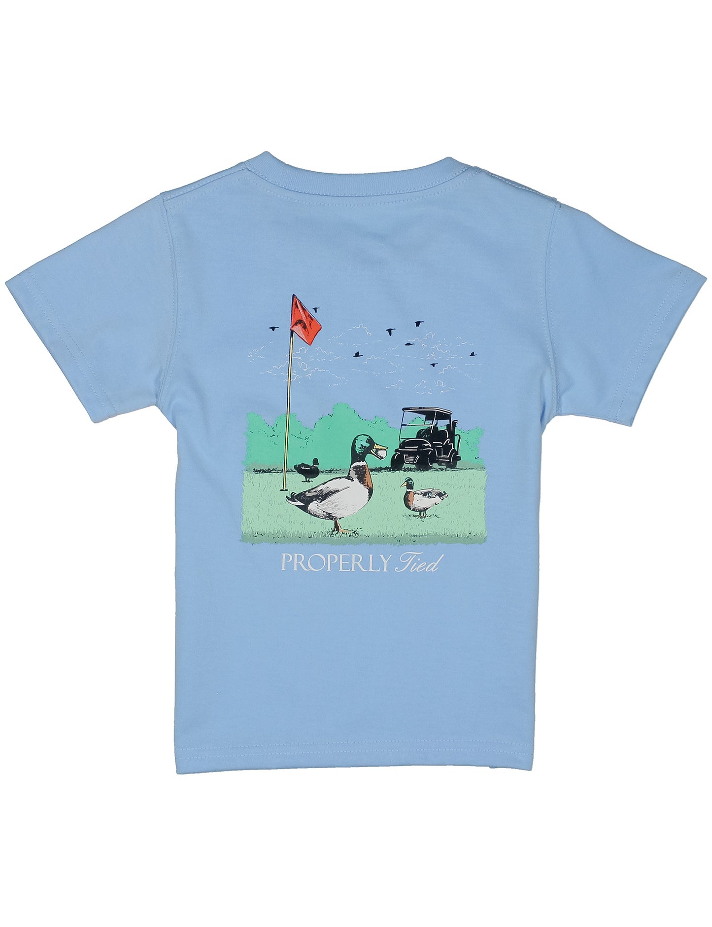 Properly Tied Boys Fowl Play Light Blue Short Sleeve T-Shirt