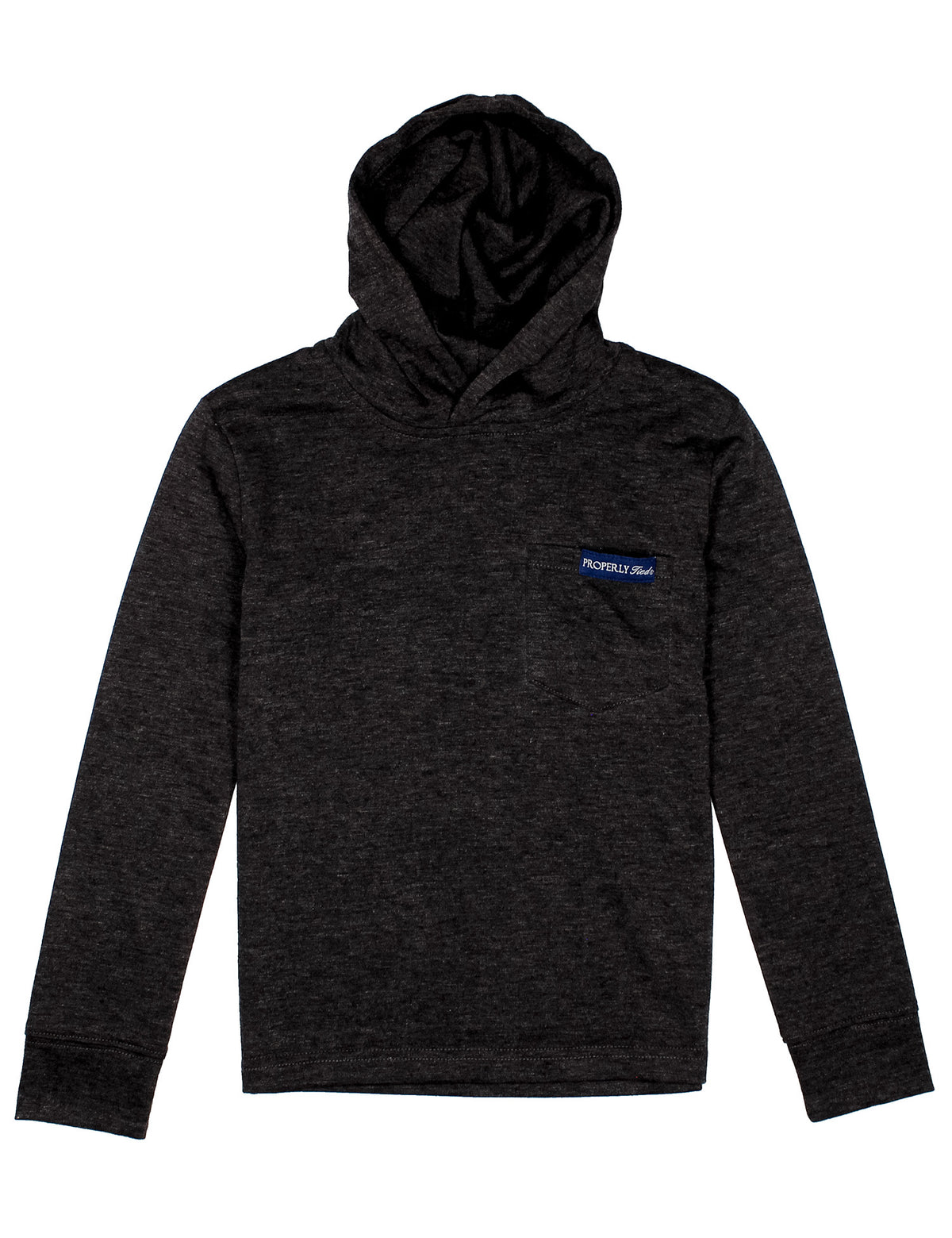 Properly Tied Boys Portland Hoodie--Black Heather