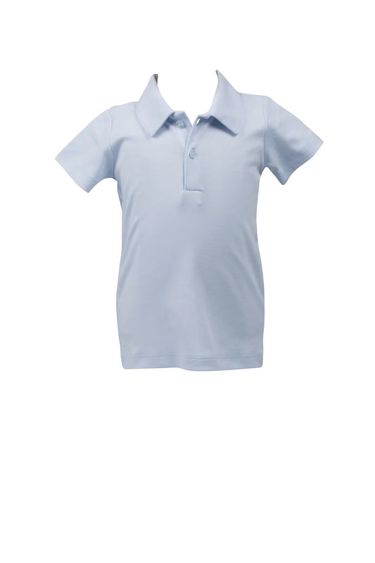 The Proper Peony Pima Sky Blue Polo