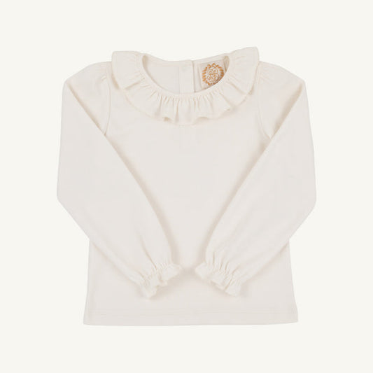 Beaufort Bonnet Long Sleeve Ramona Ruffle Shirt--Palmetto Pearl