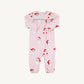 Beaufort Bonnet Long Sleeve Penny's Playsuit Dear Santa (Palm Beach Pink)