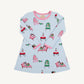Beaufort Bonnet Long Sleeve Polly Play Dress Paw-recious with Hamptons Hot Pink