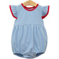 Trotter Street Lucy Bubble- Cornflower Stripe/Red
