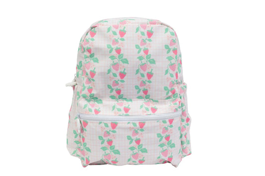 Apple of My Isla Small Backpack--Strawberries