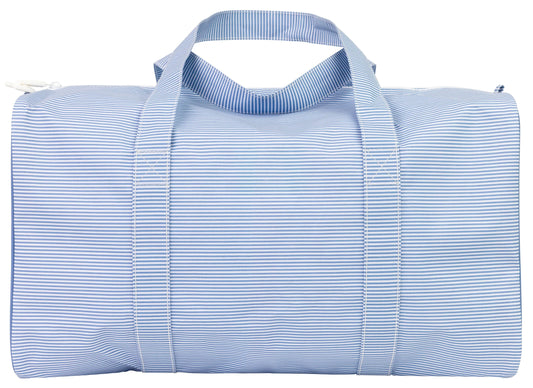 Apple Of My Isla The Navy Mini Stripe Duffle Bag