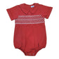 Sweet Dreams Joseph Red Smocked Boy Bubble