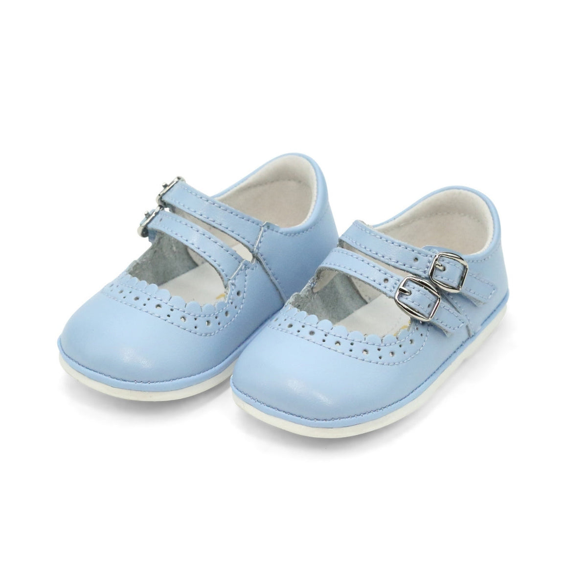 Angel Elise Double Strap Mary Jane--Bluebell Blue