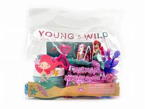 Young,  Wild and Friedman Sensory Dough Bag--Mermaid