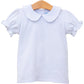 Trotter Street Peter Pan Collar Top--White