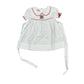 Sweet Dreams Mistletoe Embroidered White Dress