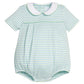 Little English Pleated Peter Pan Bubble--Greenview Stripe