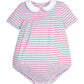 Little English Pleated Peter Pan Bubble - Primary Stripe