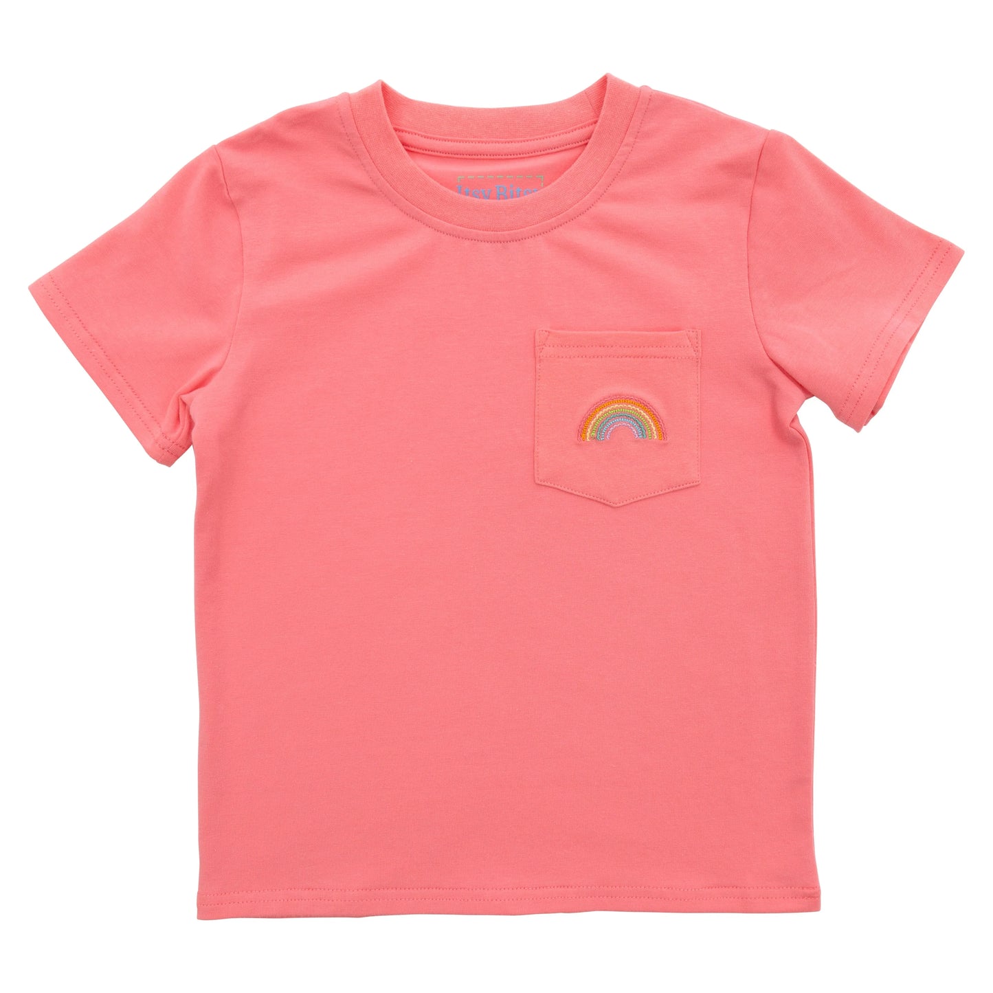 Itsy Bitsy Pocket Tee-Rainbow