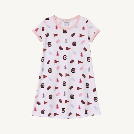 Beaufort Bonnet Polly Play Dress--South Carolina Spirit/Palm Beach Pink