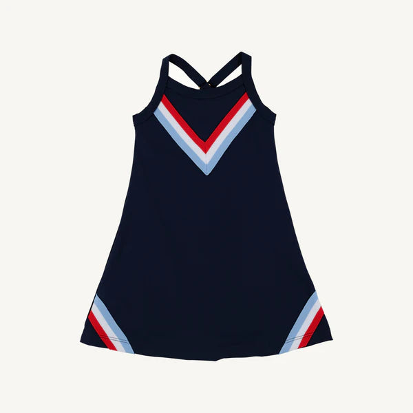 Beaufort Bonnet Prepletic Little Miss Tennis Dress--Nantucket Navy, Richmond Red, Worth Avenue White