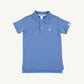 Beaufort Bonnet Prim and Proper Polo--Barbados Blue with Worth Avenue White Stork