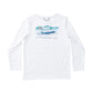 Prodoh Kids Pro Performance Long  Sleeve T-Shirt--Bright White--Pontoon Boat