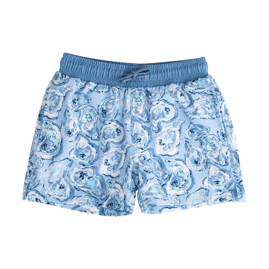Prodoh Boys Boogie Board Swim Trunks--Oyster Shell Print