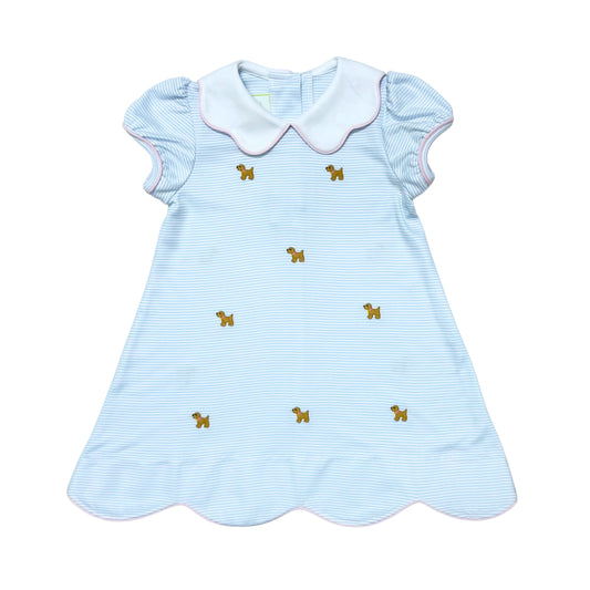 Zuccini Puppy Bryar Dress, Light Blue Bitty Knit