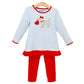 Trotter Street Puppy Love Ruffle Pants Set