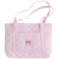 Little English Luggage Pink Bow--Quilted Tote Bag