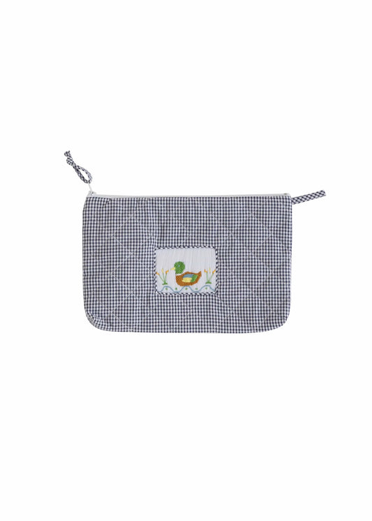 Little English Quilted Cosmetic--Mallard